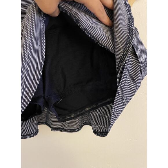 Athleta Skort Women’s Small Swagger Striped Dots Black White Golf Tennis - Picture 6 of 9